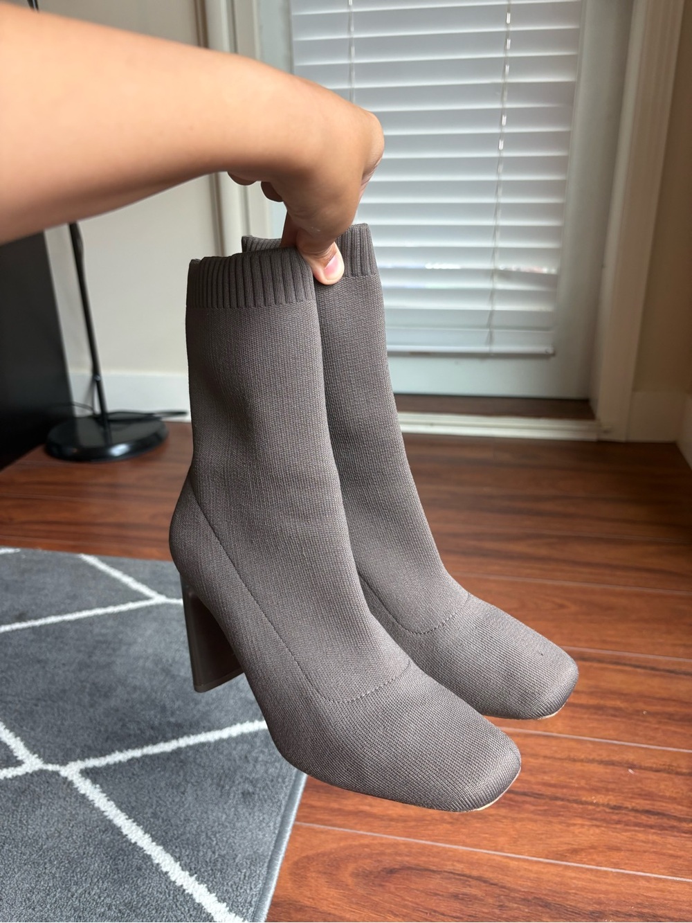 Call it Spring Knit Sock Ankle Boots - Brown